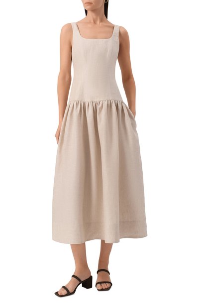 Льняное платье 12 STOREEZ, арт. 131432, фото 3