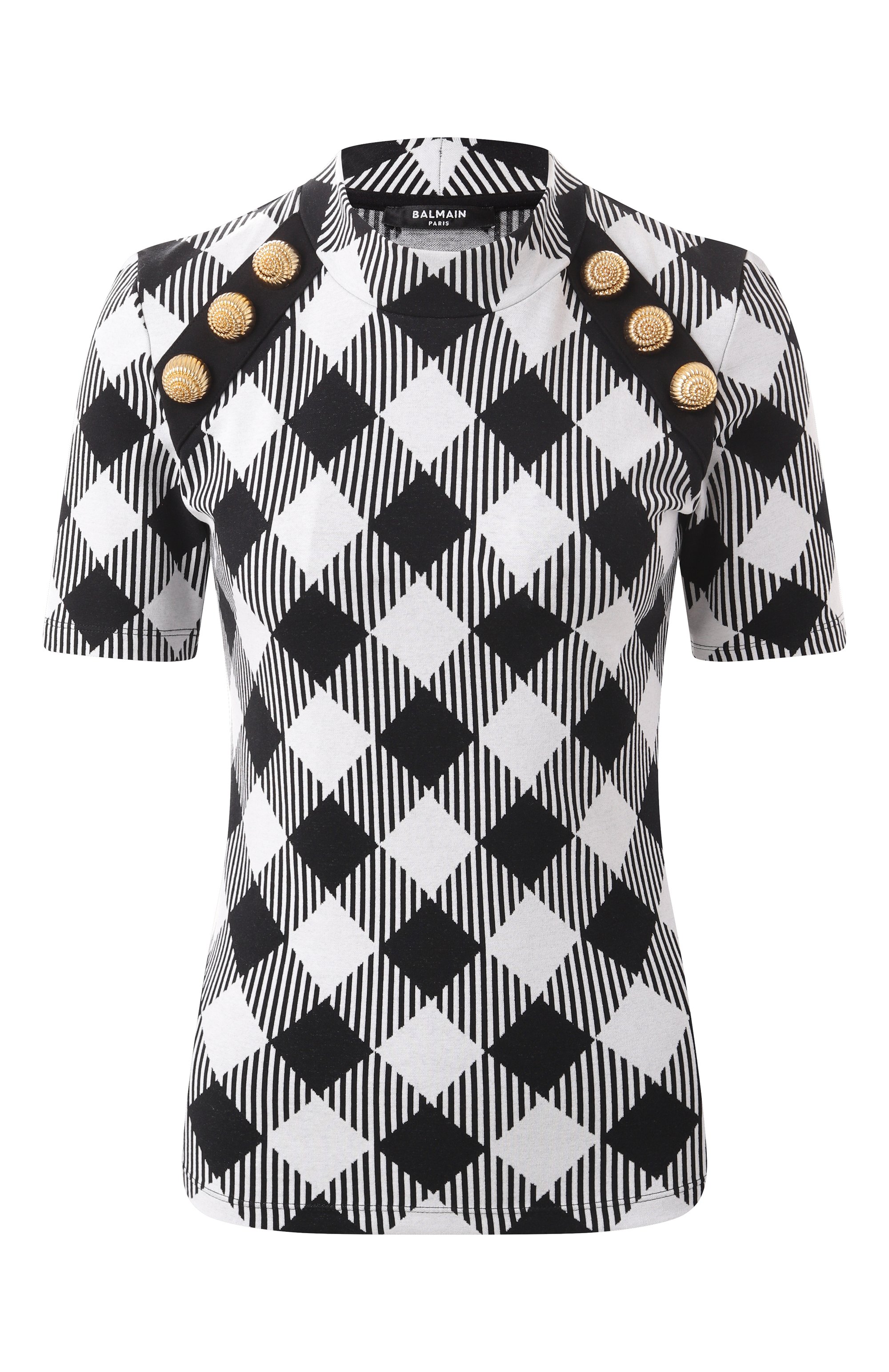 Хлопковый топ BALMAIN, арт. DF0EF091/JJ36, фото 1