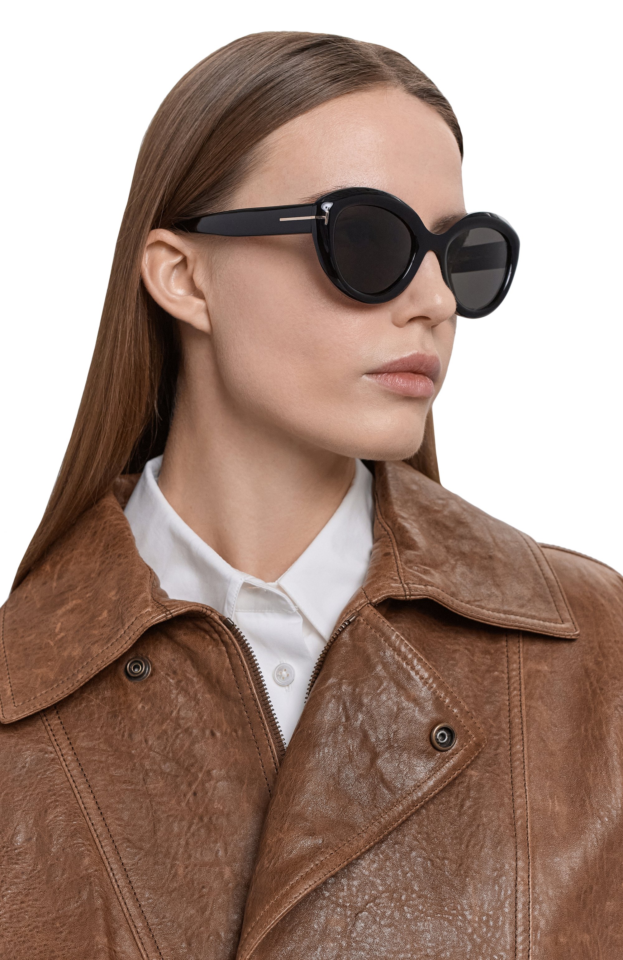 Солнцезащитные очки TOM FORD черного цвета по цене 61950 руб., арт. TF1316 01A, фото 2 Солнцезащитные очки TOM FORD, арт. TF1316 01A, фото 2