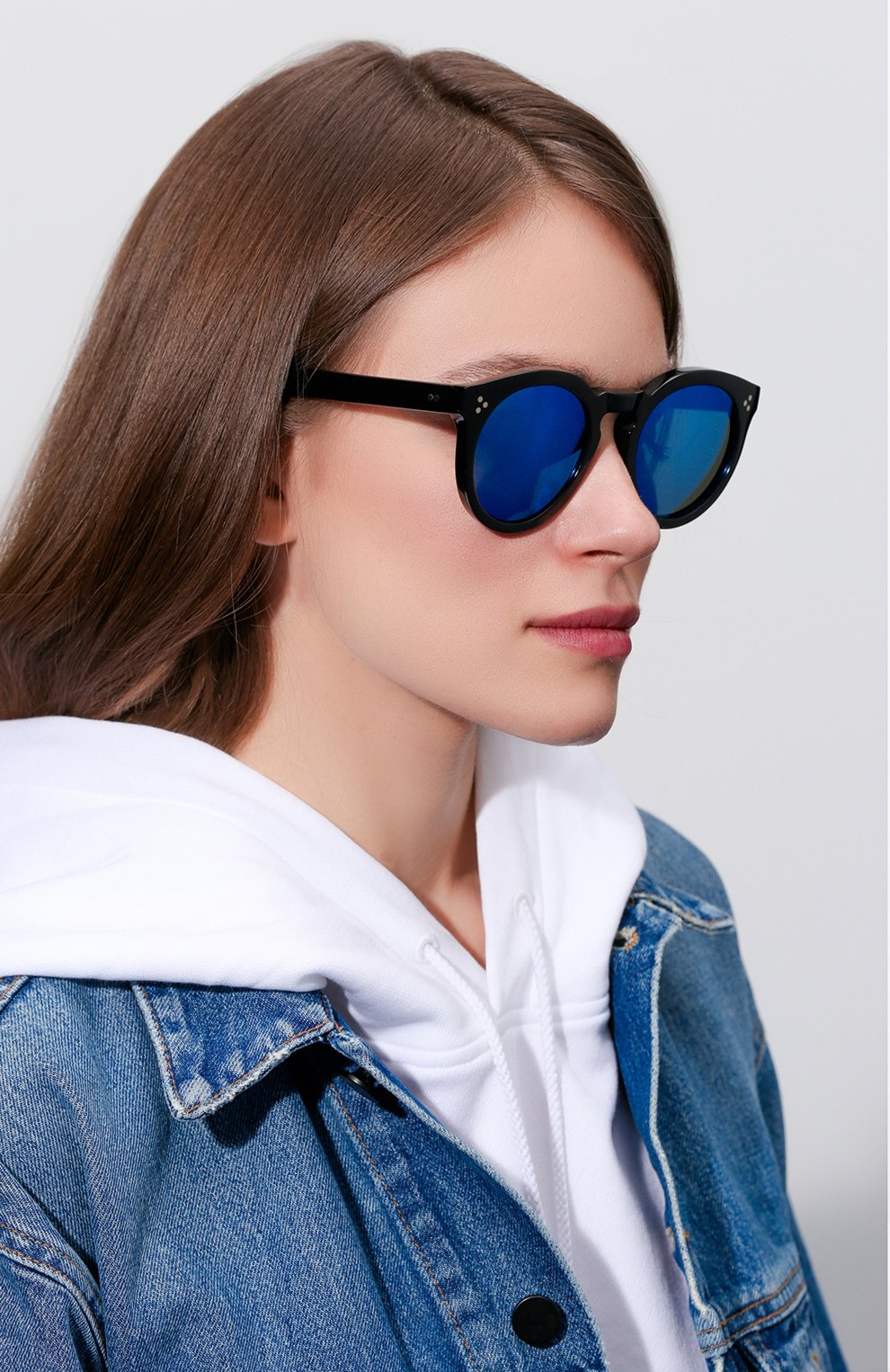 Солнцезащитные очки ILLESTEVA черного цвета по цене 25980 руб., арт. LE0NARD II BLACK/BLUE, фото 2 Солнцезащитные очки ILLESTEVA, арт. LE0NARD II BLACK/BLUE, фото 2