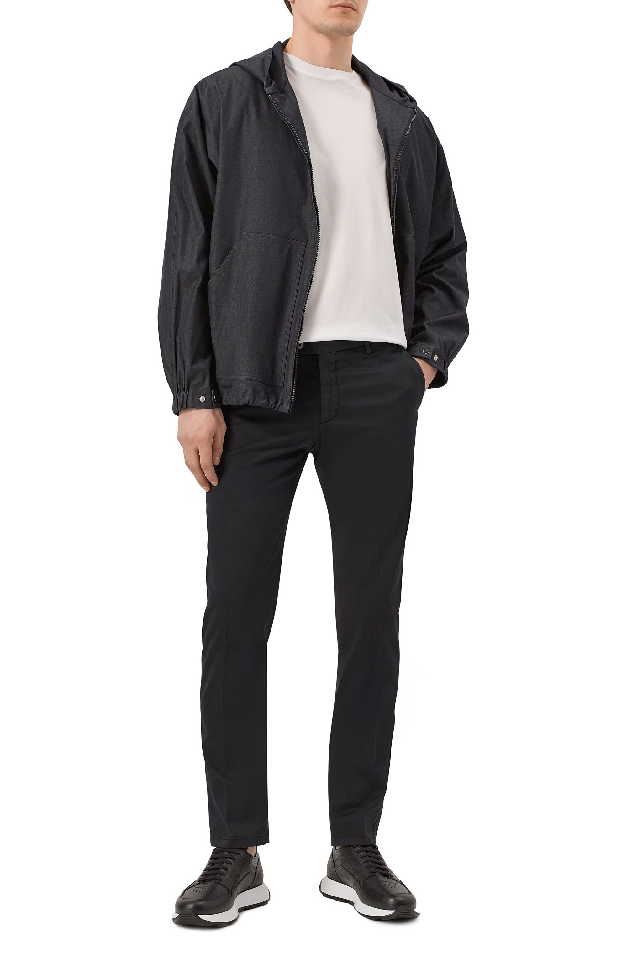 Брюки из хлопка и шелка MARCO PESCAROLO, арт. SLIM80/5100, фото 2