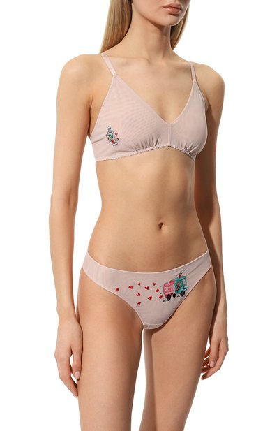 Бюстгальтер с мягкой чашкой LOVE & SWANS розового цвета по цене 5500 руб., арт. LGT70CD, фото 2 Бюстгальтер с мягкой чашкой LOVE & SWANS, арт. LGT70CD, фото 2