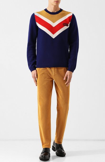 Вельветовые брюки прямого кроя GUCCI, арт. 524727/XD839, фото 2