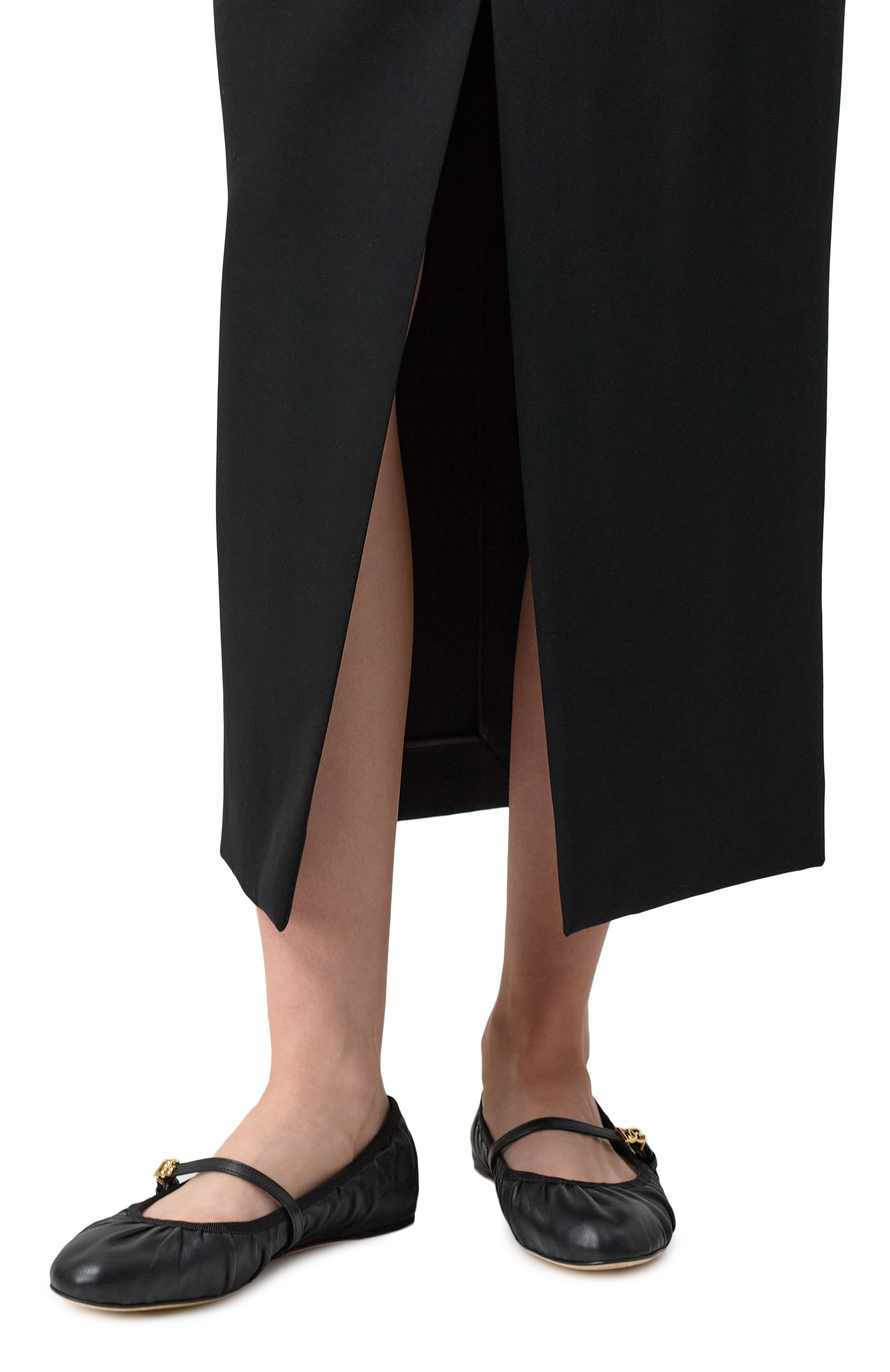 Кожаные балетки odette DOLCE & GABBANA, арт. CB0222/AV938, фото 3