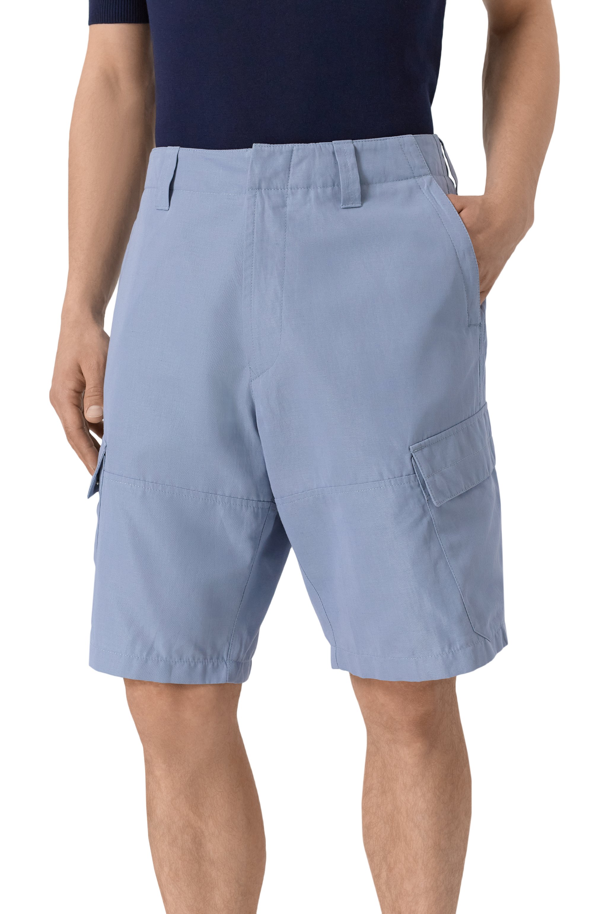 Шорты из хлопка и льна ZILLI, арт. CPPTA9M076192002U, фото 3