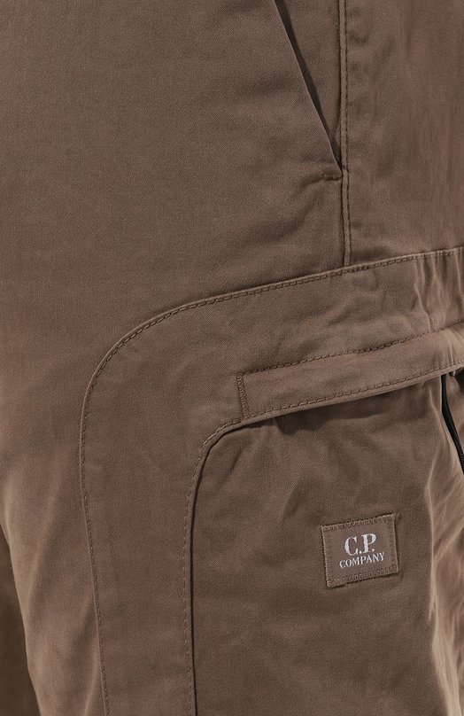 Хлопковые брюки C.P. Company 17CMPA200A005529G Коричневый  17CMPA200A005529G Фото 5