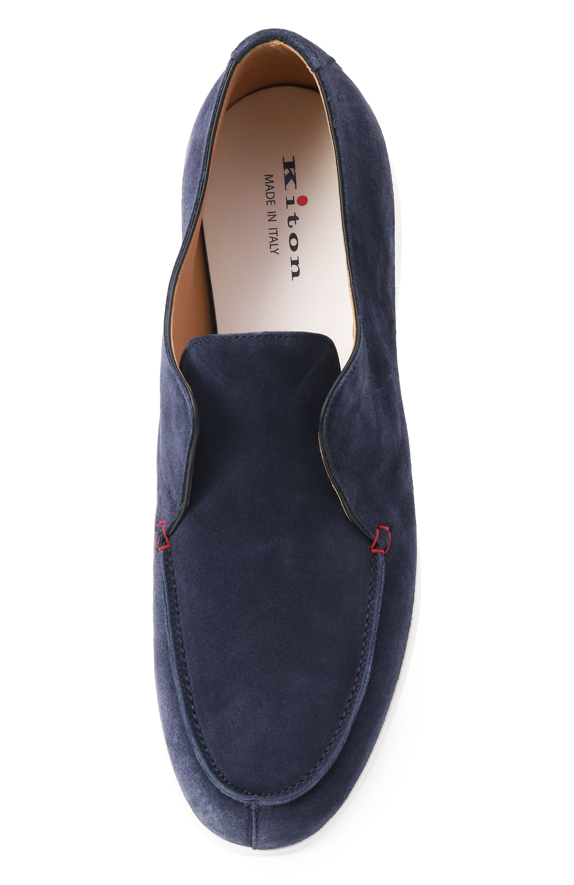 Замшевые лоферы KITON, арт. USSA086N00977, фото 6