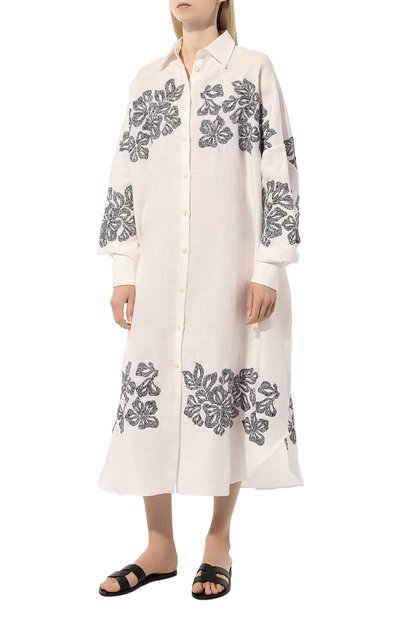Льняное платье ERMANNO SCERVINO, арт. D444Q618EJH, фото 3