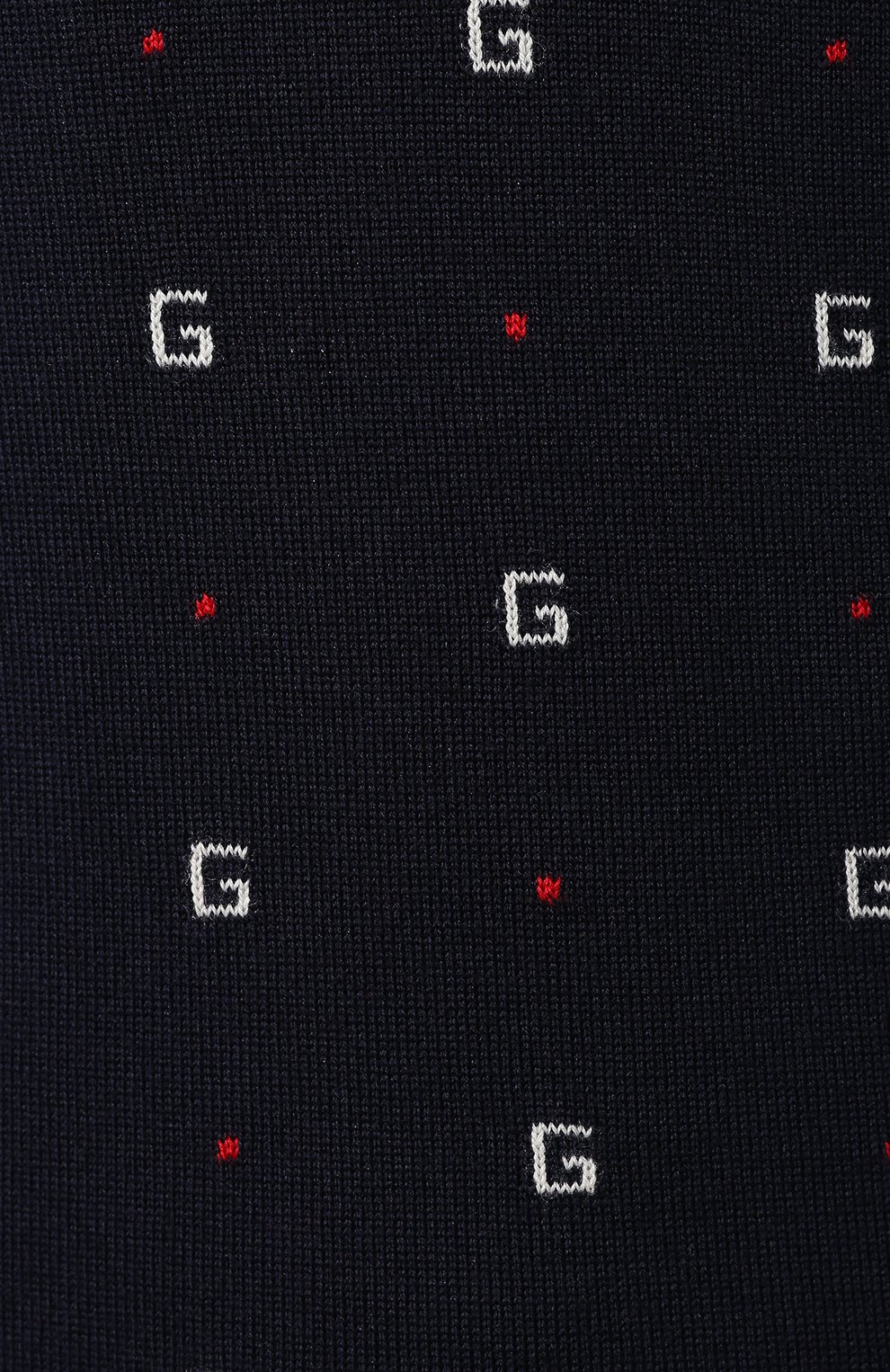 Шерстяной пуловер GUCCI темно-синего цвета по цене 93600 руб., арт. 545628/XKABL, фото 5 Шерстяной пуловер GUCCI, арт. 545628/XKABL, фото 5