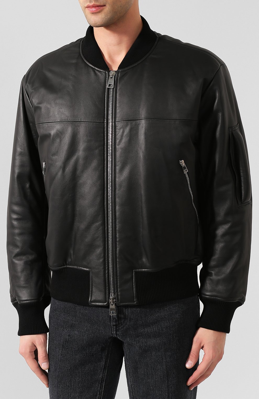 Кожаный бомбер BOTTEGA VENETA, арт. 602175/VK0L0, фото 3