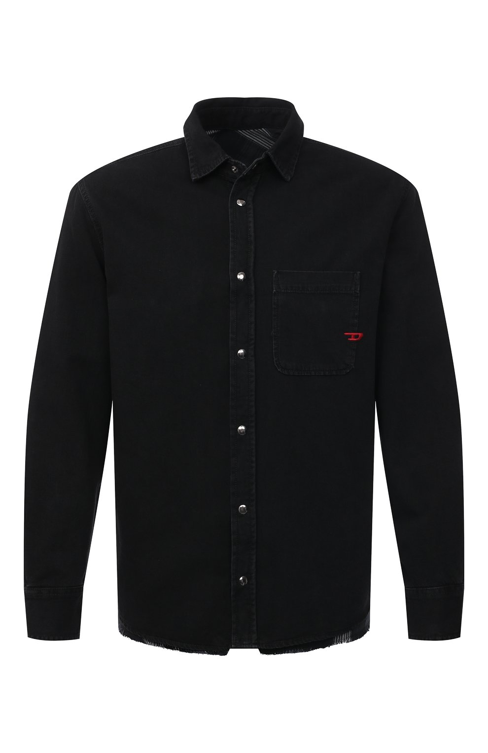 Двусторонняя рубашка DIESEL черного цвета по цене 22150 руб., арт. A01948/0BDAA, фото 1 Двусторонняя рубашка DIESEL, арт. A01948/0BDAA, фото 1