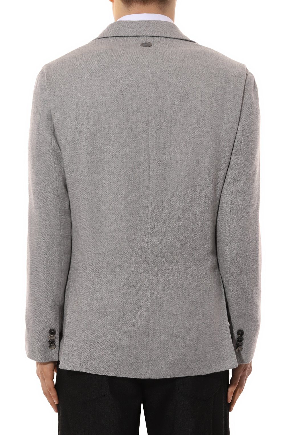 Пиджак из кашемира и шелка AGNONA серого цвета по цене 283500 руб., арт. TX08U2E/R7008E, фото 6 Пиджак из кашемира и шелка AGNONA, арт. TX08U2E/R7008E, фото 6