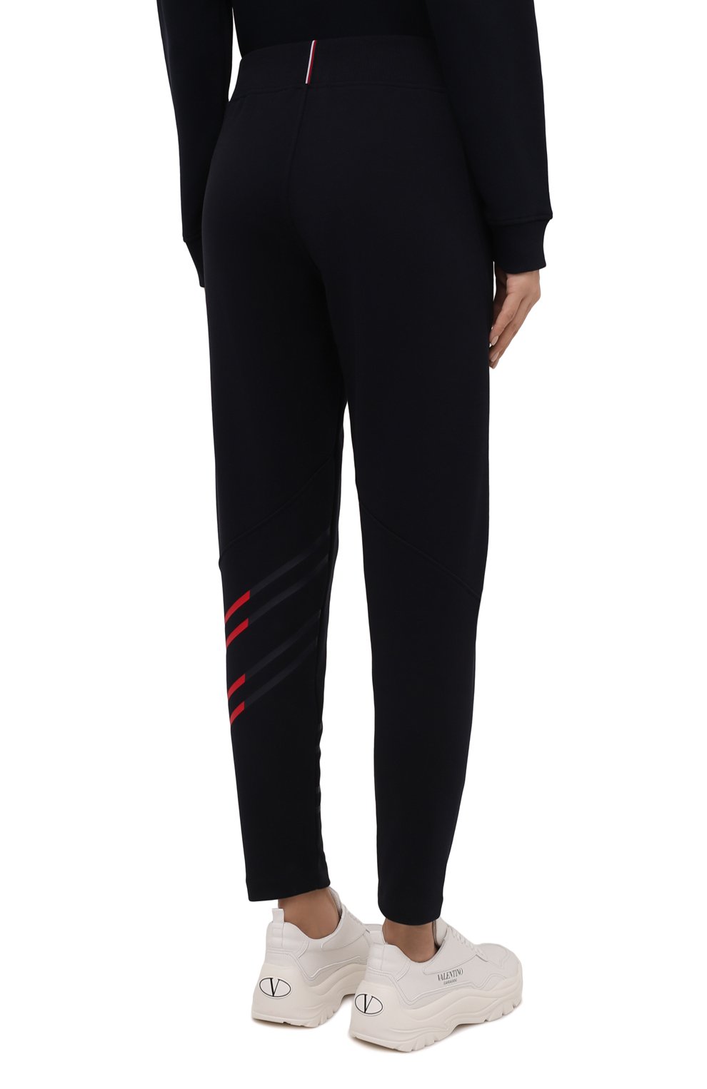 Хлопковые брюки TOMMY HILFIGER темно-синего цвета по цене 12990 руб., арт. S10S101159, фото 4 Хлопковые брюки TOMMY HILFIGER, арт. S10S101159, фото 4