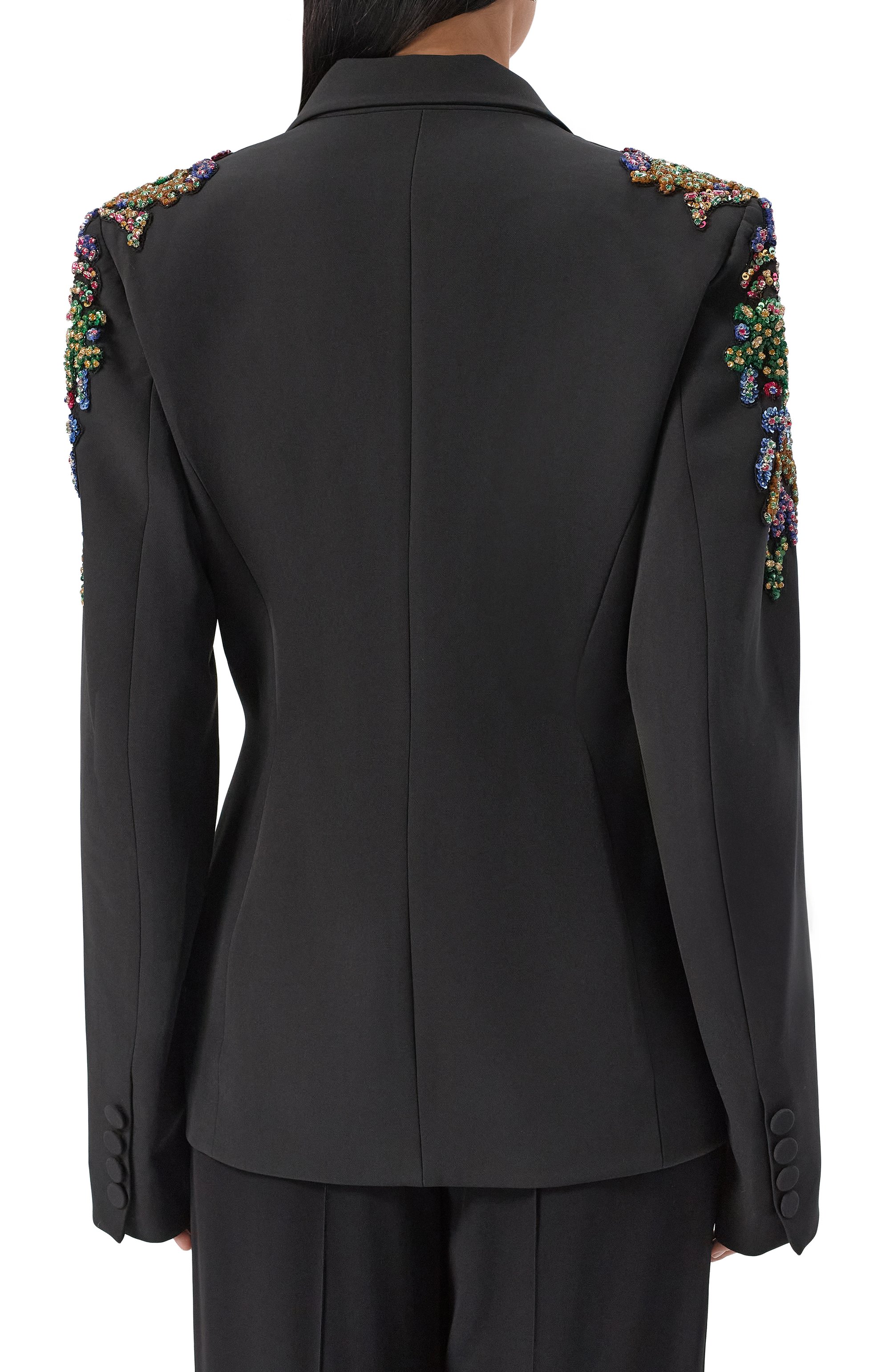 Жакет с отделкой стразами и пайетками ZUHAIR MURAD, арт. PJK25001/CRCA019, фото 4