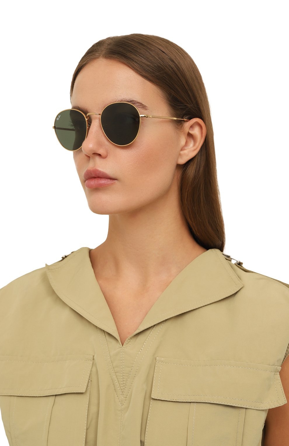 Солнцезащитные очки RAY-BAN зеленого цвета по цене 22500 руб., арт. 3582-001/31, фото 2 Солнцезащитные очки RAY-BAN, арт. 3582-001/31, фото 2