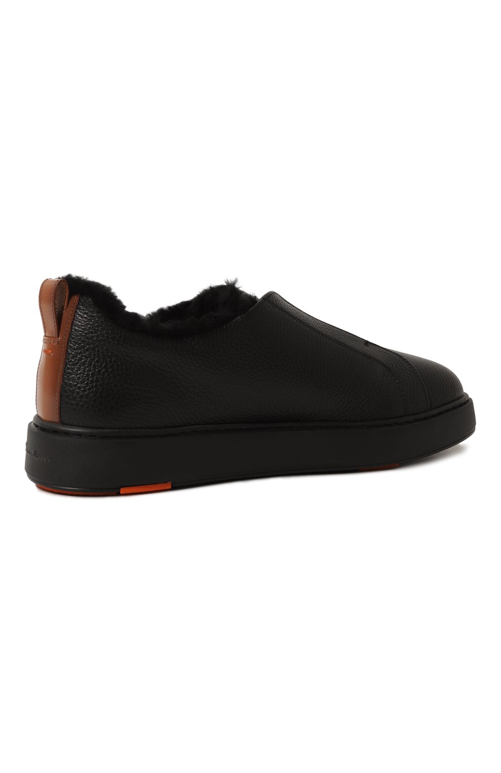 Кожаные кеды SANTONI черного цвета по цене 68300 руб., арт. MBCG21995NEAPLLD, фото 5 Кожаные кеды SANTONI, арт. MBCG21995NEAPLLD, фото 5