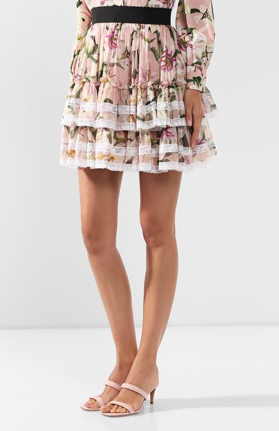 Юбка из смеси шелка и хлопка DOLCE & GABBANA, арт. F4B0BT/HS147, фото 3