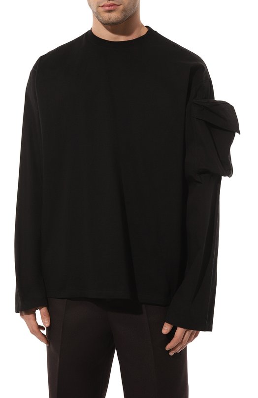 Хлопковый лонгслив Oamc Чёрный, фото 3