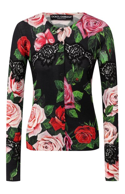 Женский кардиган из смеси шерсти и хлопка DOLCE & GABBANA, арт. FX359T/JAHEL