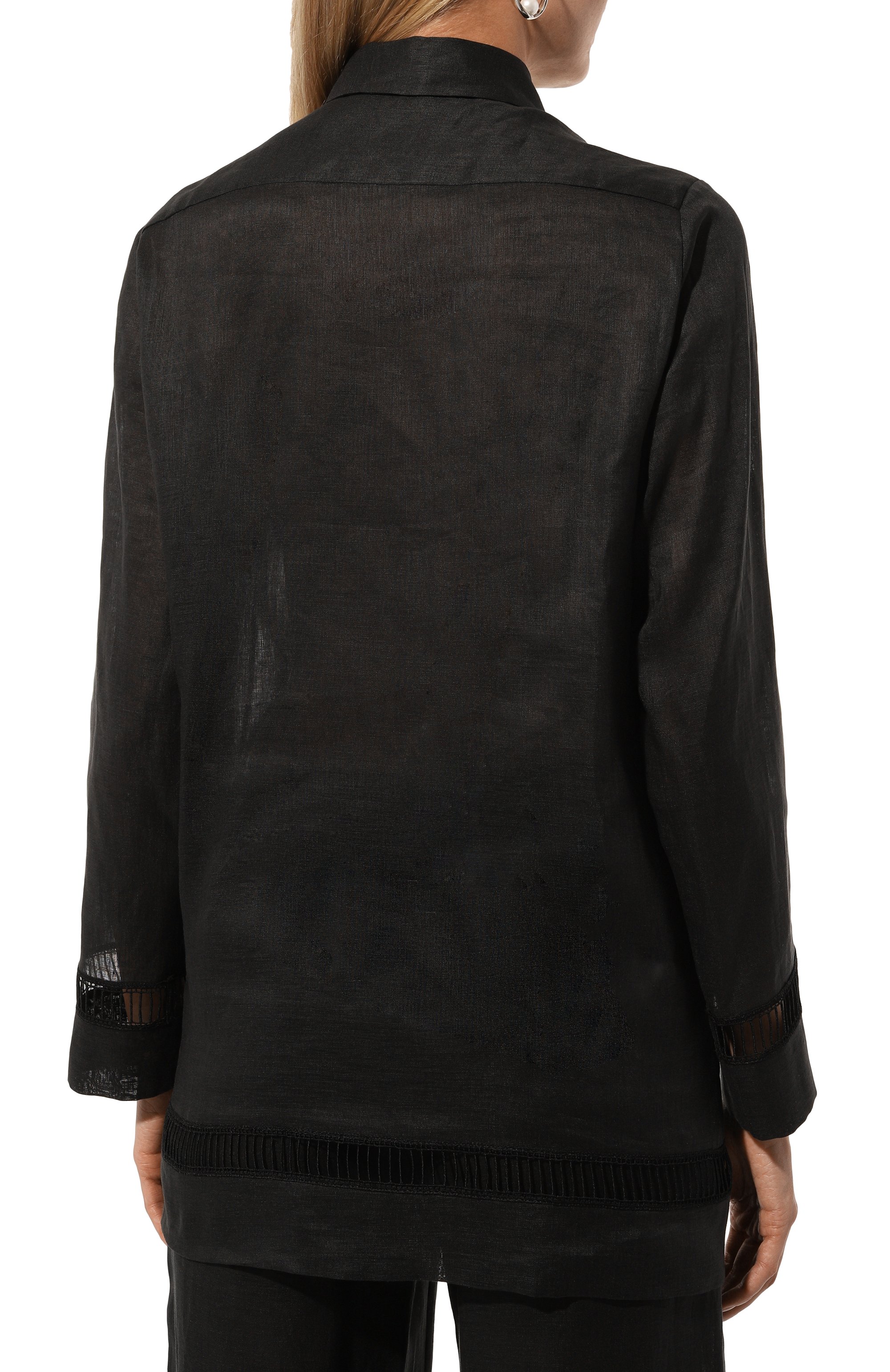 Льняная рубашка KITON, арт. D57465H05953, фото 4