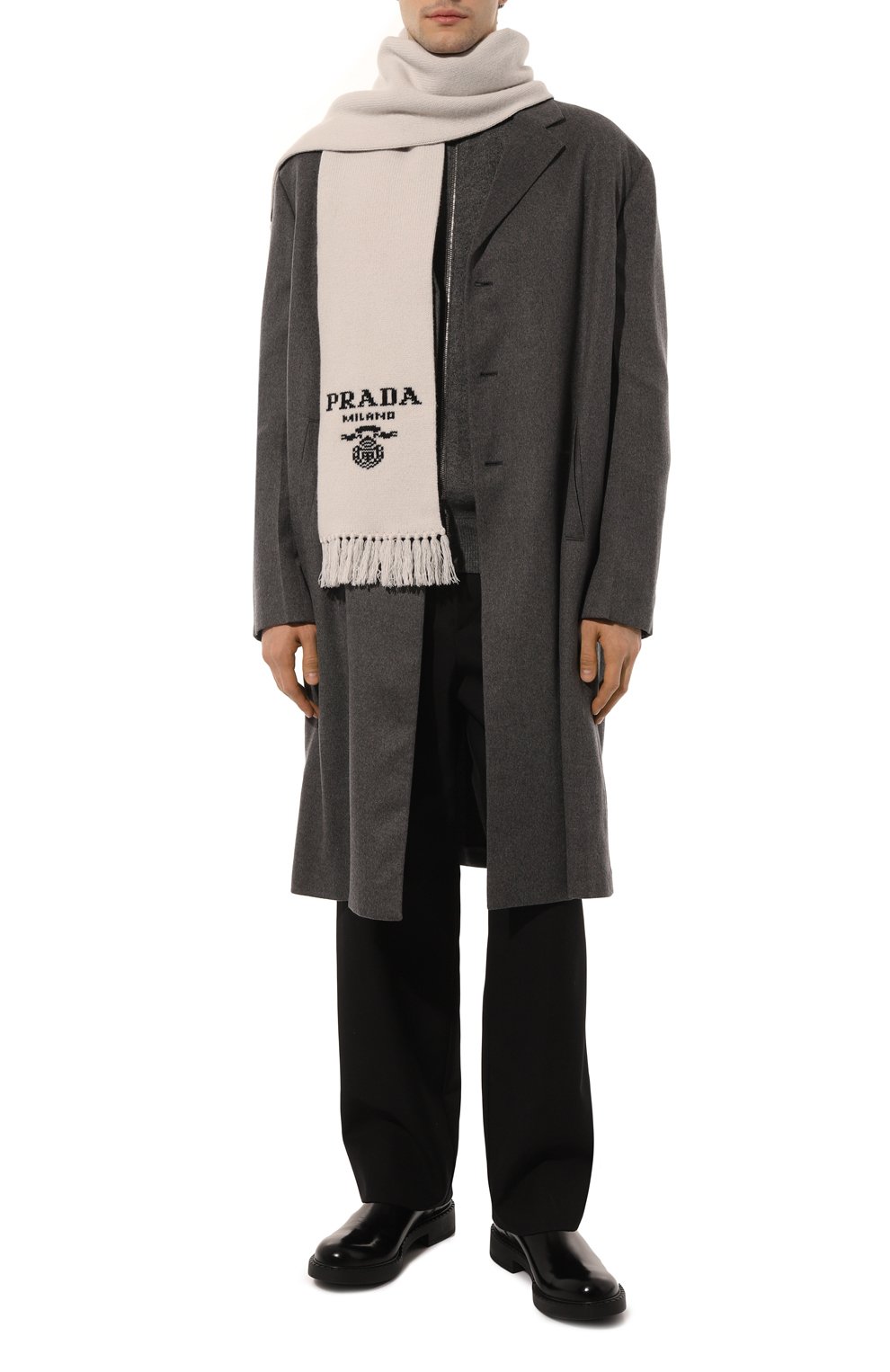 Шарф из шерсти и кашемира PRADA, арт. UMS392-1YMW-F0K74-202, фото 2