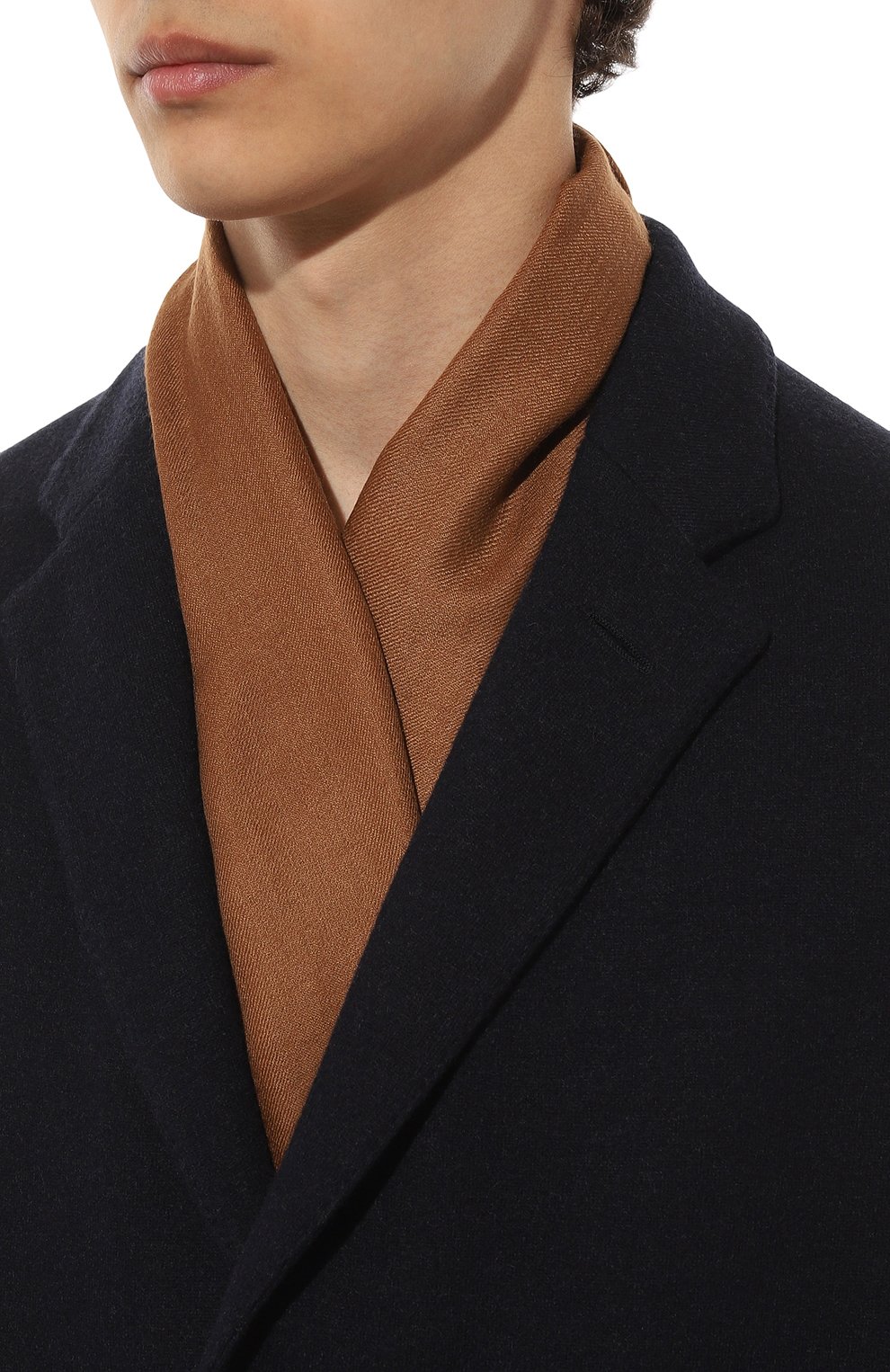 Кашемировый шарф STEFANO RICCI коричневого цвета по цене 69600 руб., арт. MIA3100010/31588, фото 2 Кашемировый шарф STEFANO RICCI, арт. MIA3100010/31588, фото 2