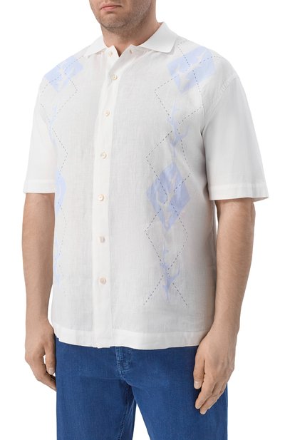 Льняная рубашка CORTIGIANI, арт. 4AJ606, фото 3