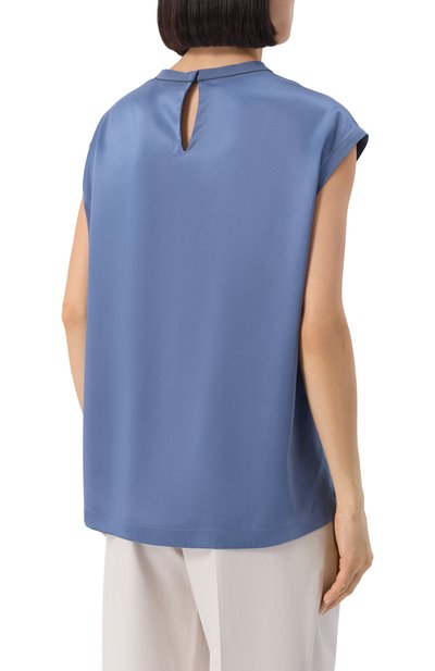 Атласный топ BRUNELLO CUCINELLI, арт. MPC59EH500, фото 4