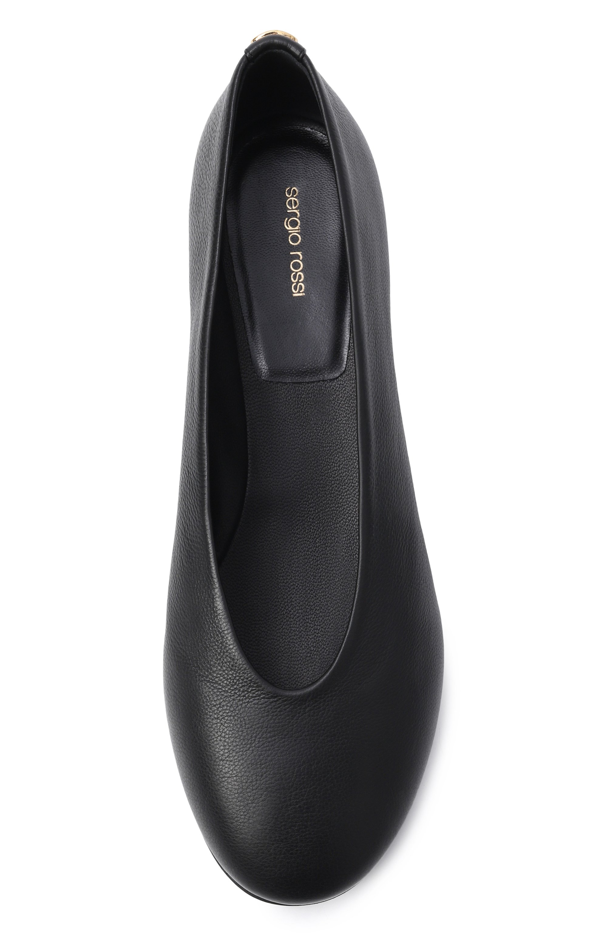 Кожаные балетки swan SERGIO ROSSI, арт. B14310/MVIN14, фото 6