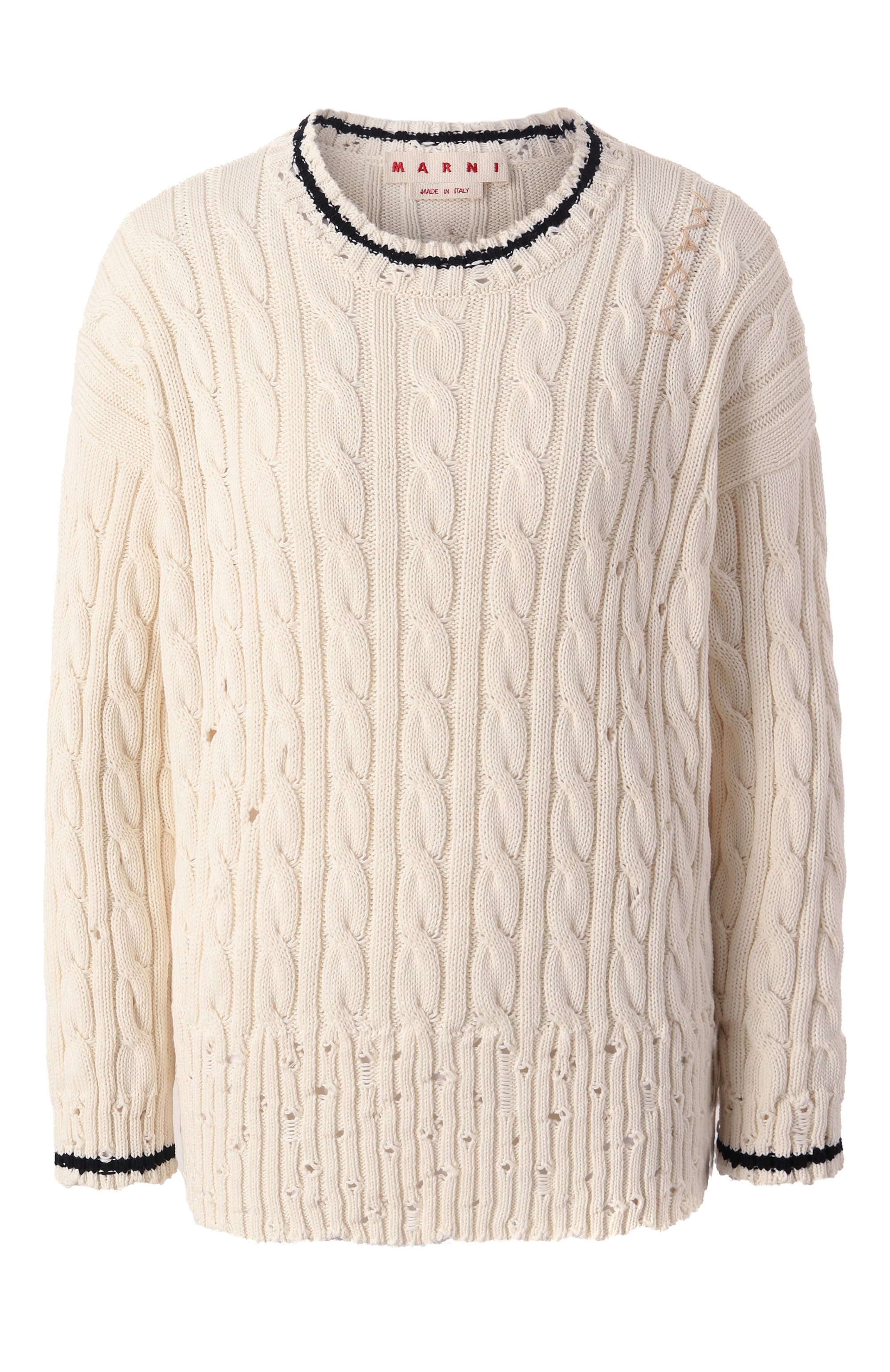 Хлопковый свитер MARNI, арт. GCMD0577Q0/UFC656, фот�о 1