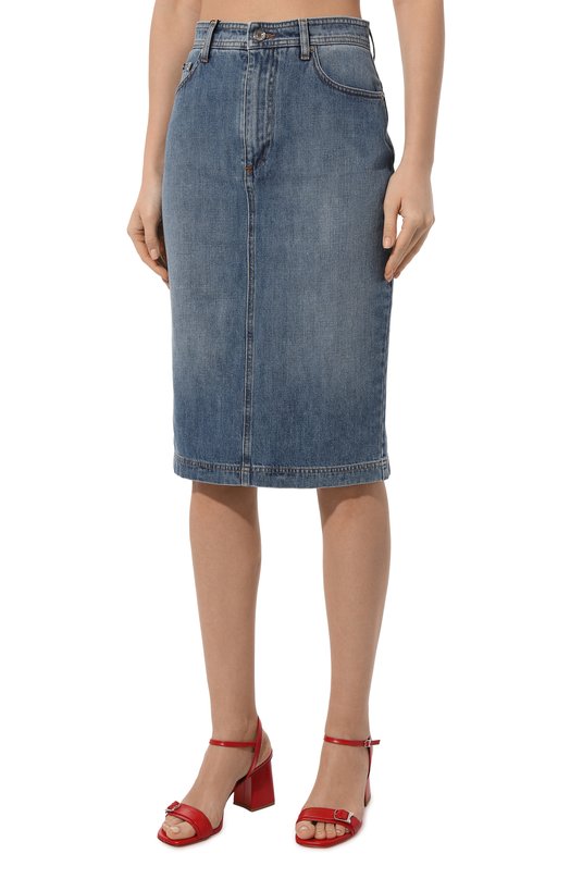 Джинсовая юбка Dolce & Gabbana F4BR8D/G8KV0 Голубой  F4BR8D/G8KV0 Фото 3