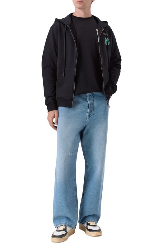 Хлопковая толстовка Iceberg E024/6341 Чёрный  E024/6341 Фото 2