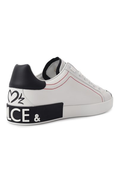 Кожаные кеды portofino DOLCE & GABBANA, арт. CS1760/A9AG1, фото 4