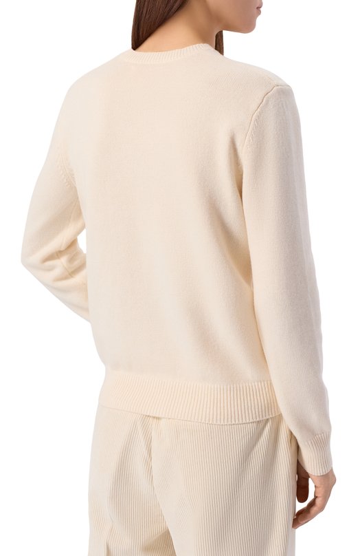 Пуловер из шерсти и вискозы MC2 Saint Barth QUE0010-04133I/NEW QUEEN Кремовый  QUE0010-04133I/NEW QUEEN Фото 4