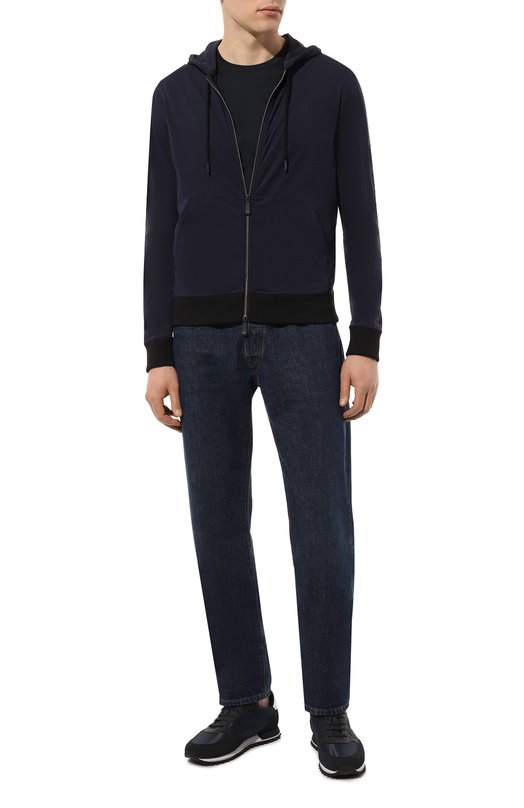 Комбинированные кроссовки BOSS 50470152 Синий  50470152 Фото 2