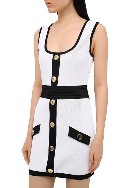 Платье из вискозы BALMAIN, арт. VF16062/K218, фото 3