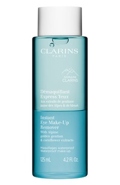 Лосьон для снятия водостойкого макияжа с глаз demaquillant express yeux (125ml) CLARINS бесцветного цвета, арт. 80082062 | Фото 1 (Тип продукта: Лосьоны; Региональные ограничения белый список (Axapta Mercury): Не проставлено; Нос: Не проставлено; Назначение: Для лица)