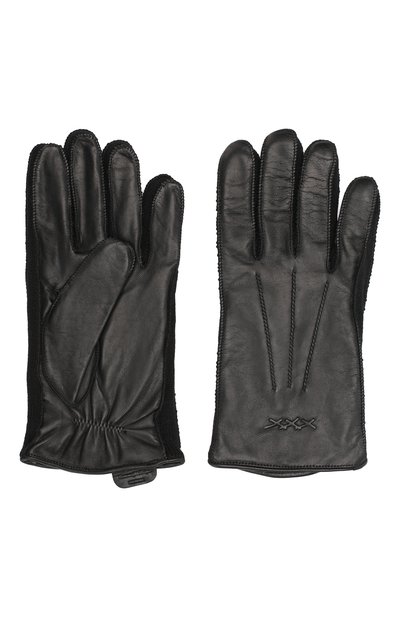 Кожаные перчатки ZEGNA черного цвета по цене 51950 руб., арт. GK271/NPA, фото 2 Кожаные перчатки ZEGNA, арт. GK271/NPA, фото 2