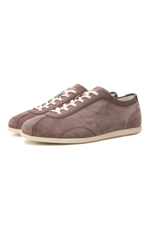Замшевые кеды Brunello Cucinelli MZUSIGD331 Коричневый MZUSIGD331