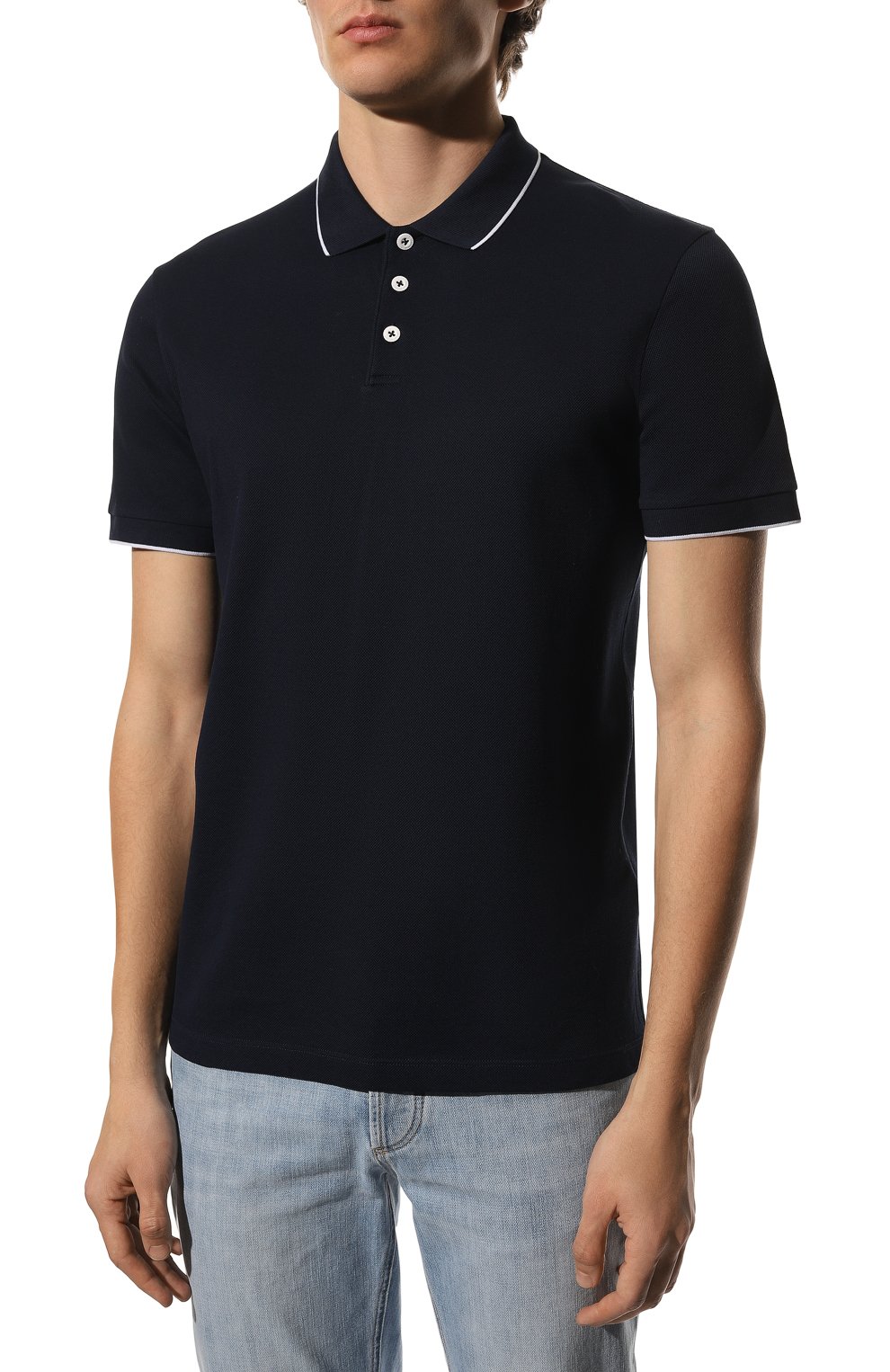 Хлопковое поло GIORGIO ARMANI, арт. 3KSF75/SJMZZ, фото 3