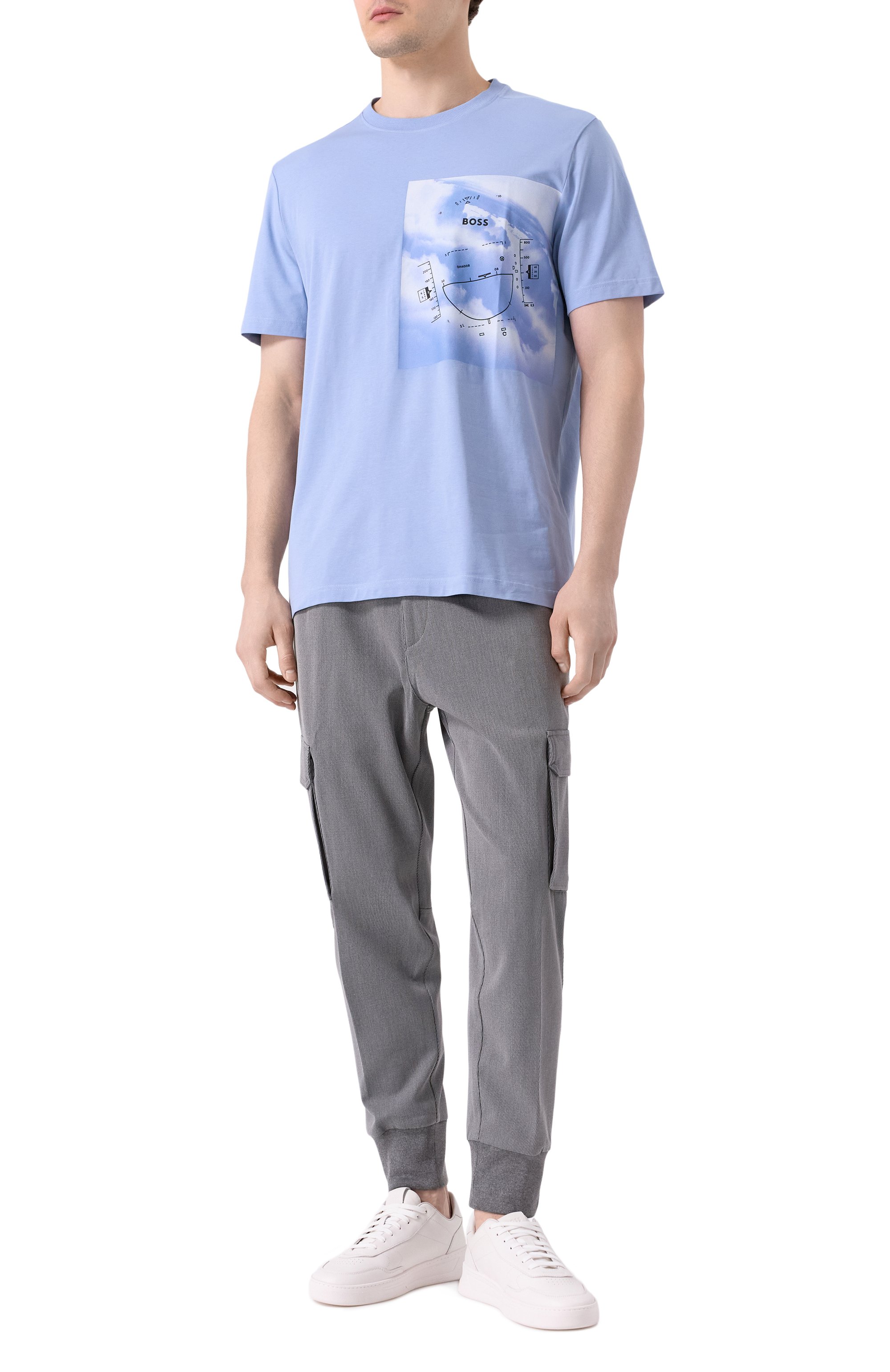 Хлопковая футболка BOSS GREEN, арт. 50533233, фото 2