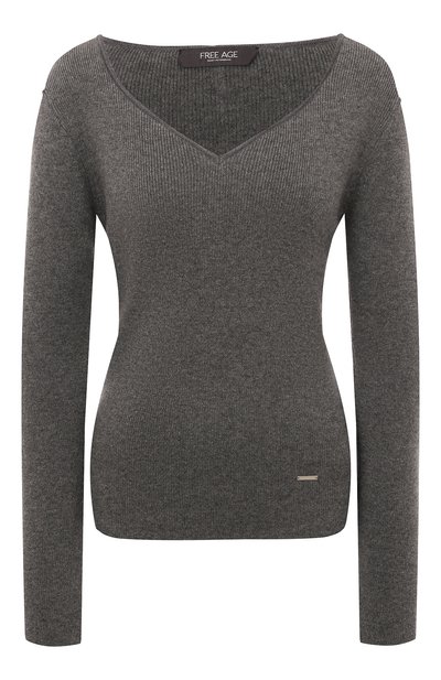 Кашемировый пуловер FREEAGE, арт. FW 20082-LGGM, фото 1