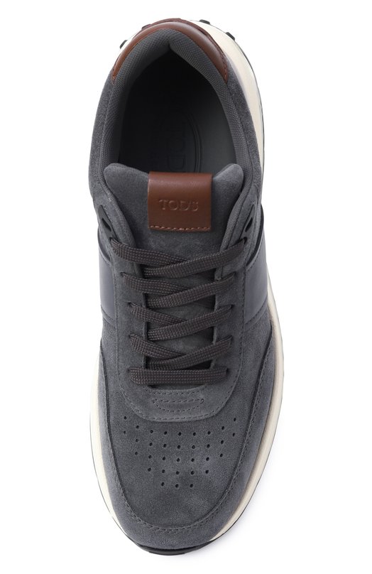 Замшевые кроссовки Tod’s XXM63K0GT80IRA Серый  XXM63K0GT80IRA Фото 6