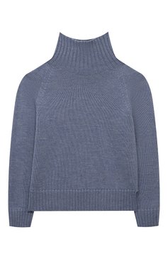 Детская комплект из свитера и брюк WOOL AND COTTON синего цвета, арт. VRUSP-R16 | Фото 2 (Материал внешний: Шерсть; Материал сплава: Проставлено; Девочки Кросс-КТ: Костюмы-спорт; Драгоценные камни: Проставлено; Рукава: Длинные; Ростовка одежда: 5 лет | 110 см, 6 лет | 116 см, 10 - 11 лет | 140 - 146см, 24 мес | 92 см)