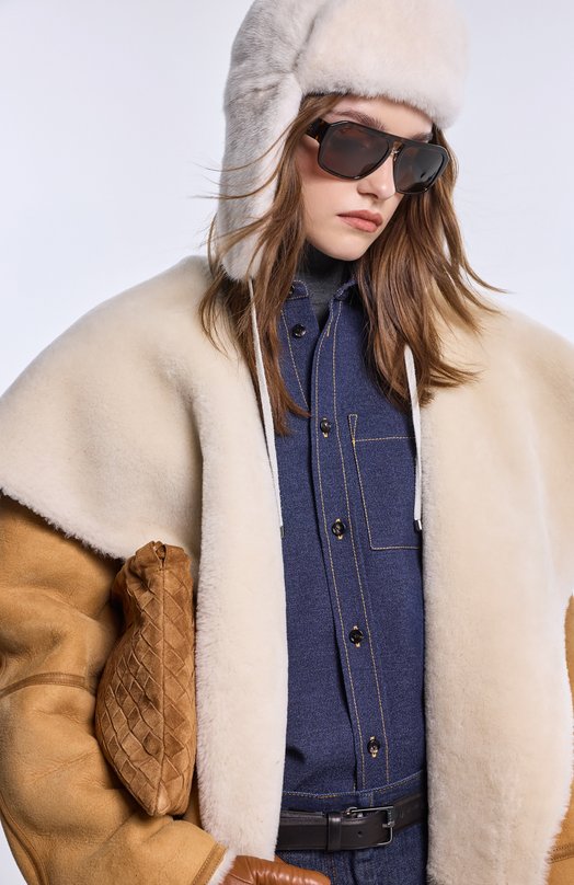 Шерстяная рубашка Bottega Veneta 832289/V5VQ0 Синий  832289/V5VQ0 Фото 6