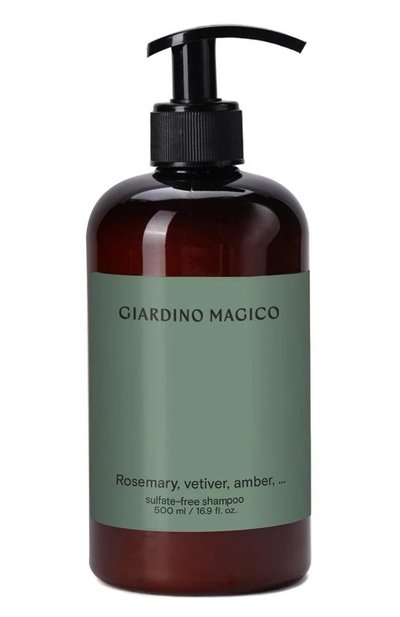 Бессульфатный шампунь rosemary, vetiver, amber, … (500ml) GIARDINO MAGICO, арт. 4640200325617, фото 1