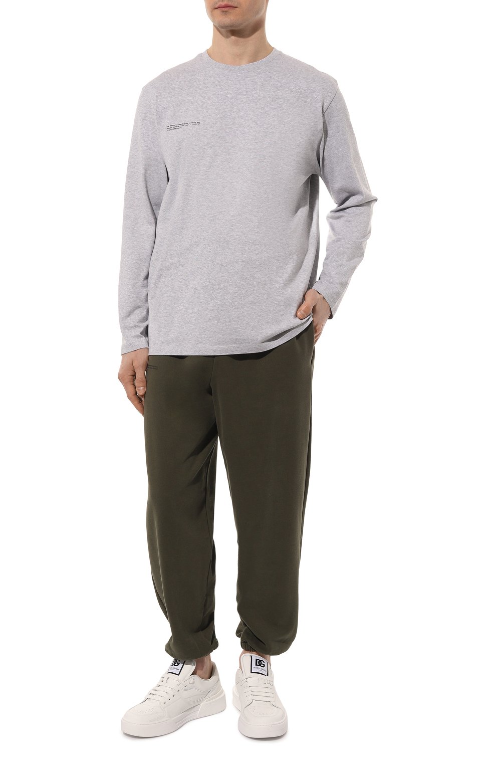 Хлопковый лонгслив PANGAIA, арт. SEAWEED FIBER LONG SLEEVE T, фото 6