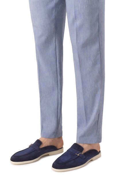 Замшевые сабо malibu SANTONI, арт. MGAG19007TICMEAA, фото 3