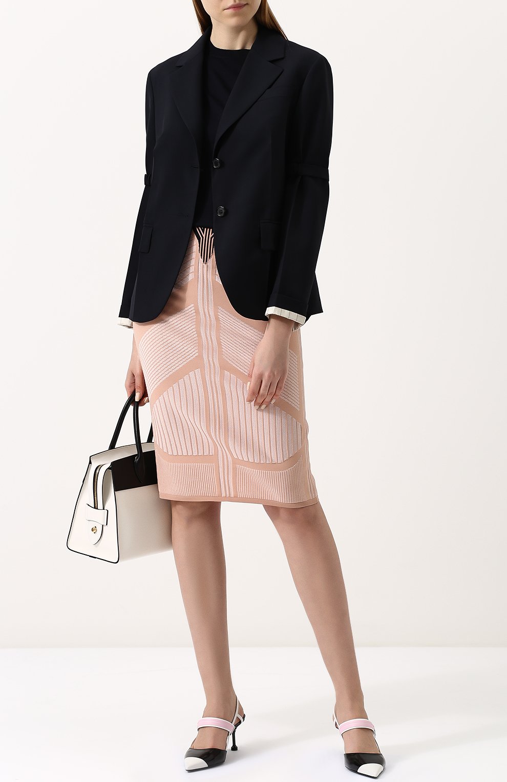 Однотонный жакет свободного кроя PRADA, арт. P506G-RO1-F0008, фото 2