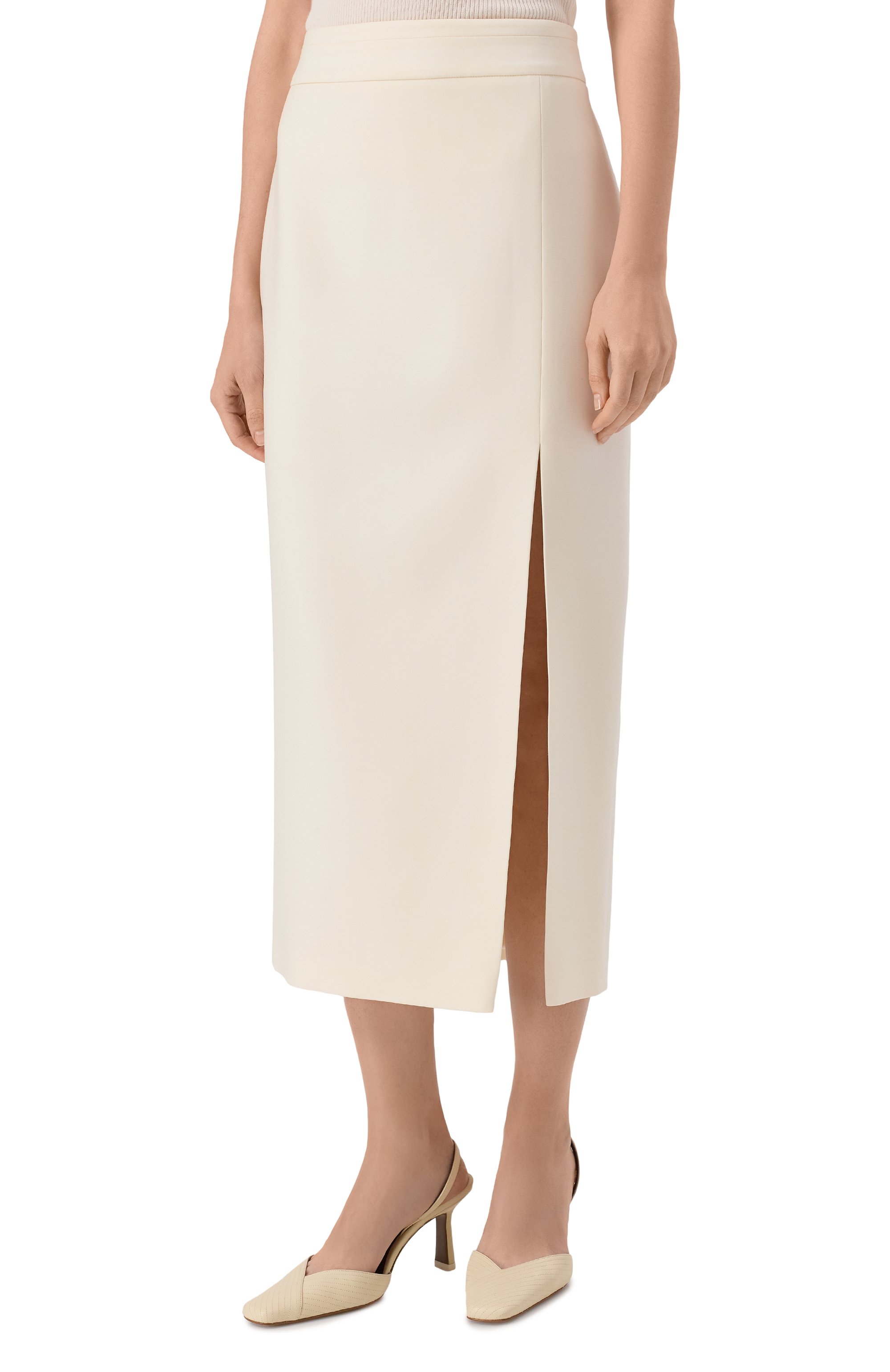 Шерстяная юбка SHERVARLI кремового цвета по цене 50000 руб., арт. SK23-0001, фото 3 Шерстяная юбка SHERVARLI, арт. SK23-0001, фото 3